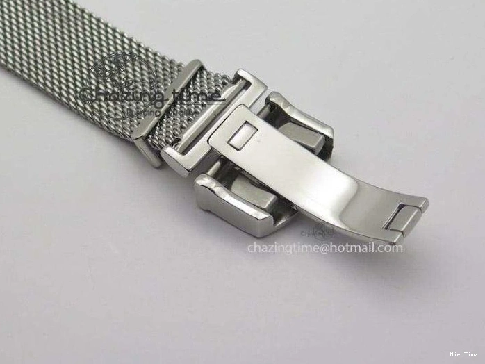 MIROTIME 1218 Portofino SCHAFFHAUSEN SS MKF 1:1 Best Edition Black Dial On Mesh Bracelet A Sporty 7342